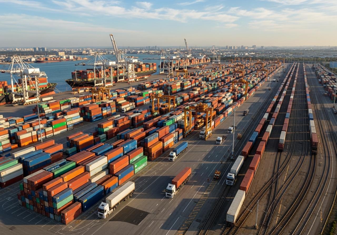 Supply chain intermodal hub
